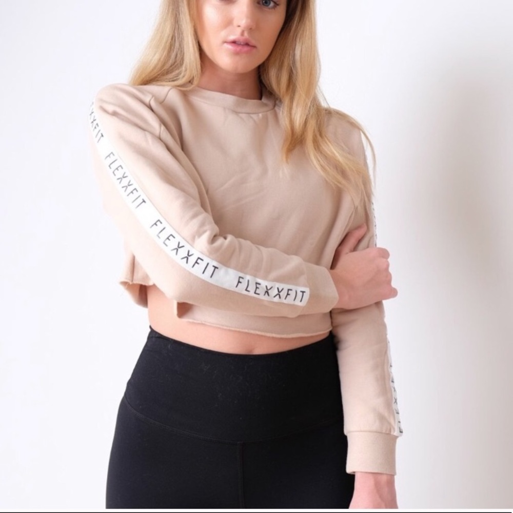 Flexxfit KLXXFIT Luxe Tape Crop Sweater